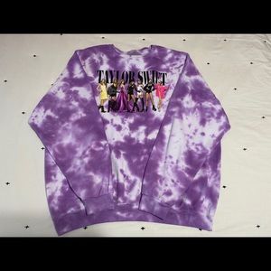 Taylor Swift Eras sweater - tie dyed in purple